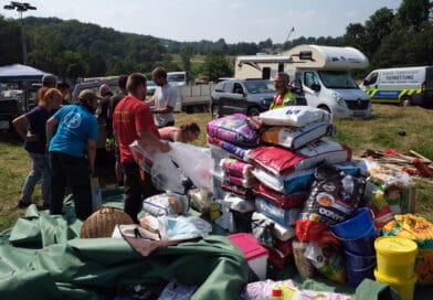 Der Deutsche Tierschutzbund errichtete ein Tierhilfe-Camp. 