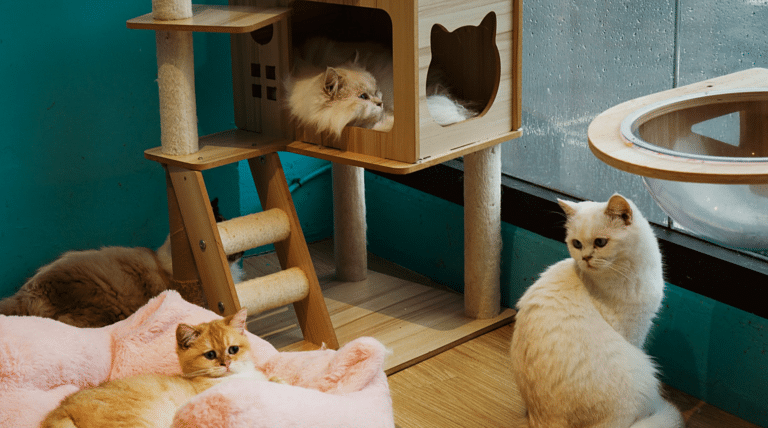 Mehrere Katzen auf engem Raum in einer Wohnung