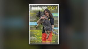 Titelseite der HundeWelt SPORT 5/2026 vor weichgezeichnetem Hintergrund