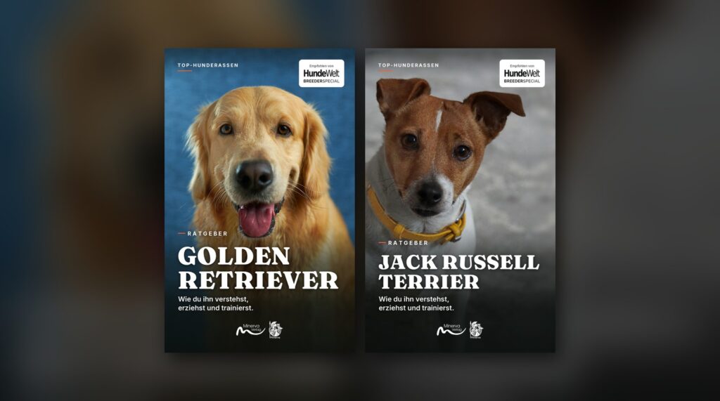 Die Cover der E-Books Golden Retriever und Jack Russell Terrier aus der Reihe Top-Hunderassen